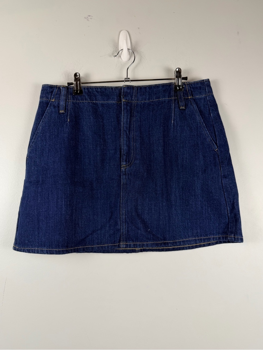 J. Crew dark wash denim mini skirt size 30 waist